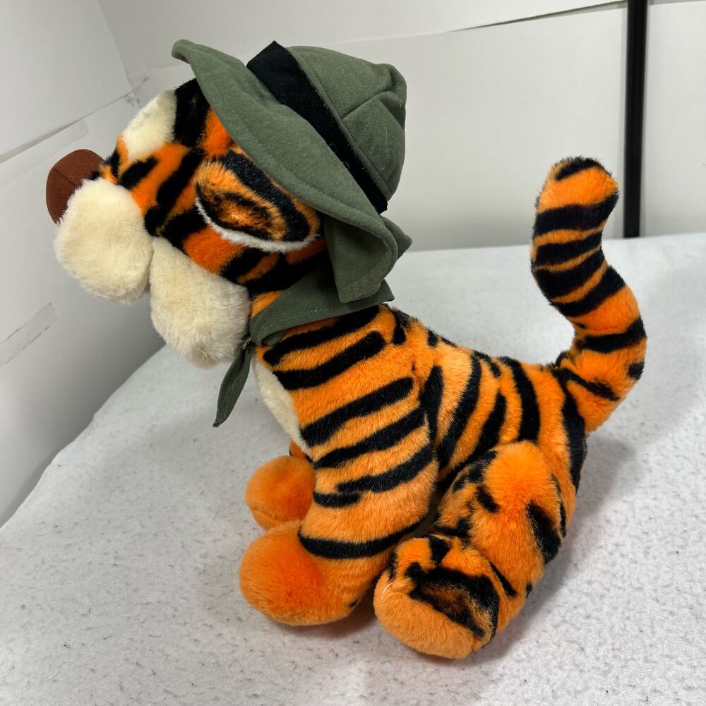 Vintage Disneyland Safari Tigger 14" Plush Stuffed Toy Walt Disney World - Picture 4 of 10
